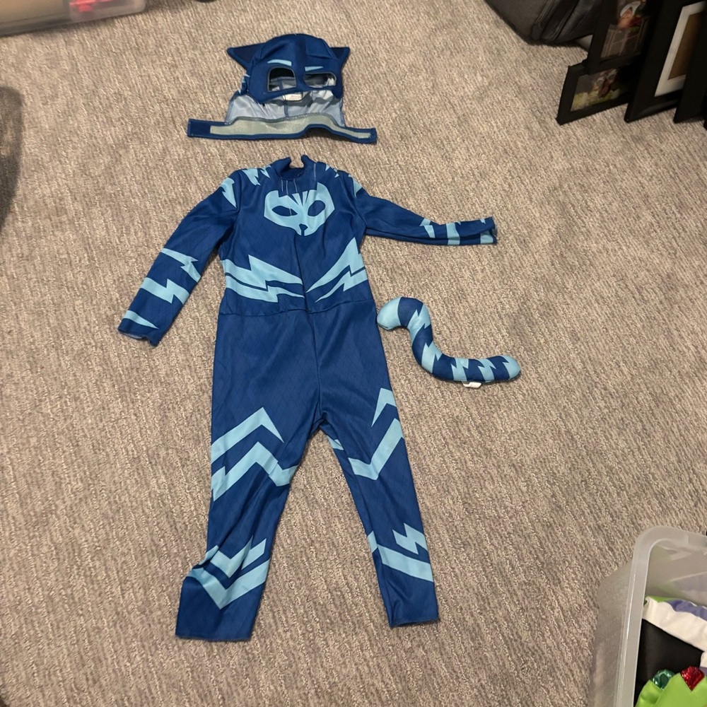 Catboy Kids Blue Superhero Costume Set